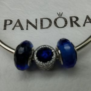 💙Authentic Pandora charms Three NEW!!